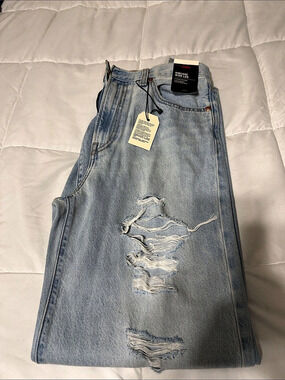 Levi's Ribcage Wide-Leg Jeans Blue Waist 28